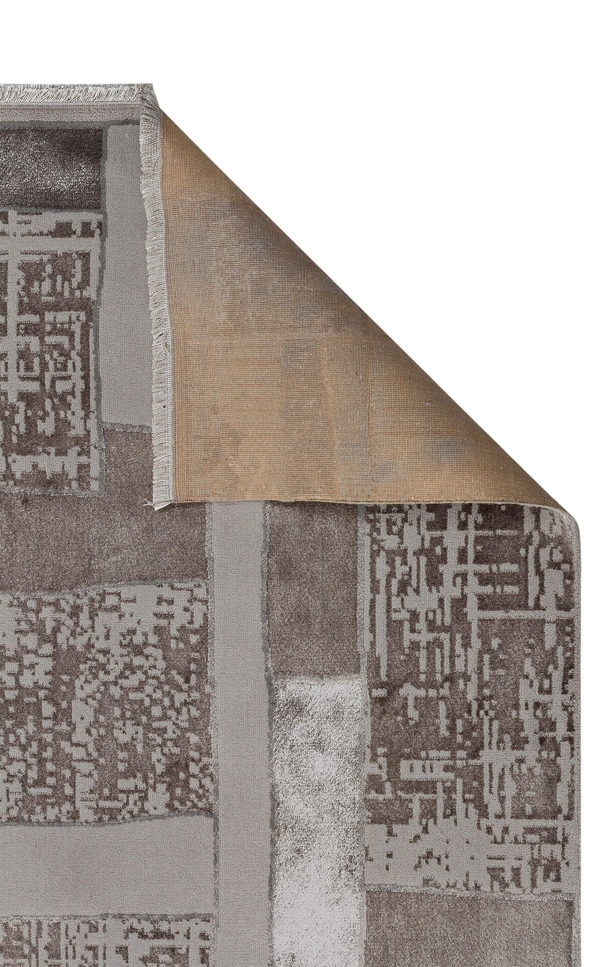 TOR 04 GREY - TORINO - Sık Dokuma Dökümlü Yere Oturan Hav Toz Vermez Yıkanabilir Kaymaz Tabanlı Modern Halı